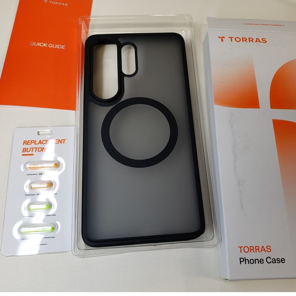 TORRAS Shockproof Magnetic for Samsung Galaxy S26 Ultra Case, Translucent, Black